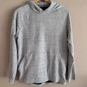 Lululemon Men's At Ease Hoodie in Heathered Grey Textured Pullover Small M3BF7S